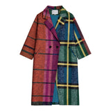 Casaco de Impressão Patchwork Boémio