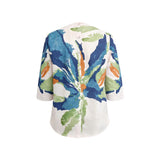 Camisa de Manga Curta com Estampa Tropical