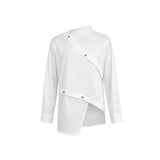 Blazer com Botão Assimétrico