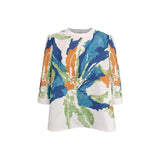 Camisa de Manga Curta com Estampa Tropical
