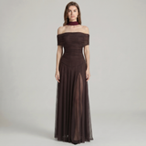 Vestido Maxi Off-Shoulder Jessamy