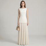 Vestido Maxi Plissado Lola