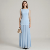 Vestido Maxi Plissado Lola