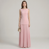 Vestido Maxi Plissado Lola
