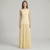 Vestido Maxi Plissado Lola