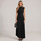 Vestido Maxi de Chiffon de Um Ombro