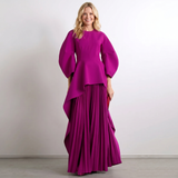 Abaya Maxi Dress de Manga Longa Oversized